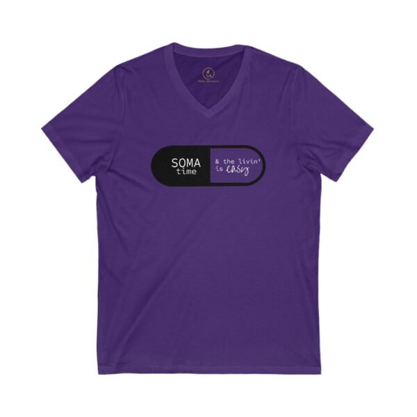 Soma Time - Ladies V-Neck Tee - Image 4