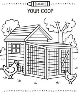 Homeschool Activity Color your Coop