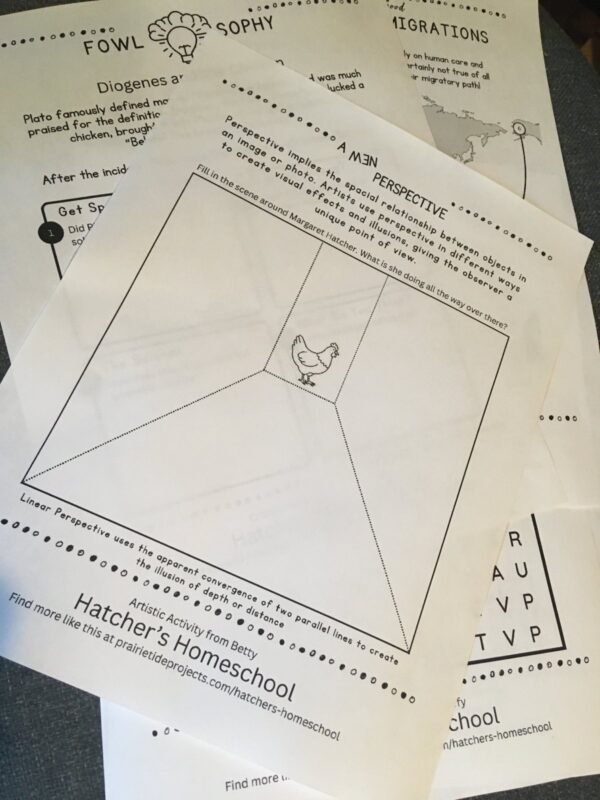 Hatcher's Homeschool Activity Sheets Set 3