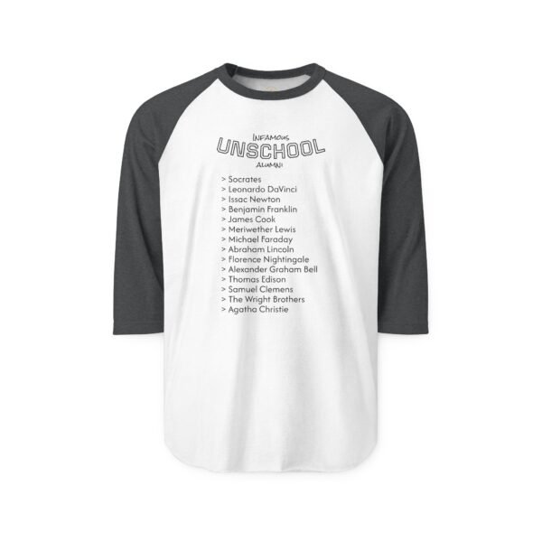 Infamous Unschool Alumni Homeschool Shirt