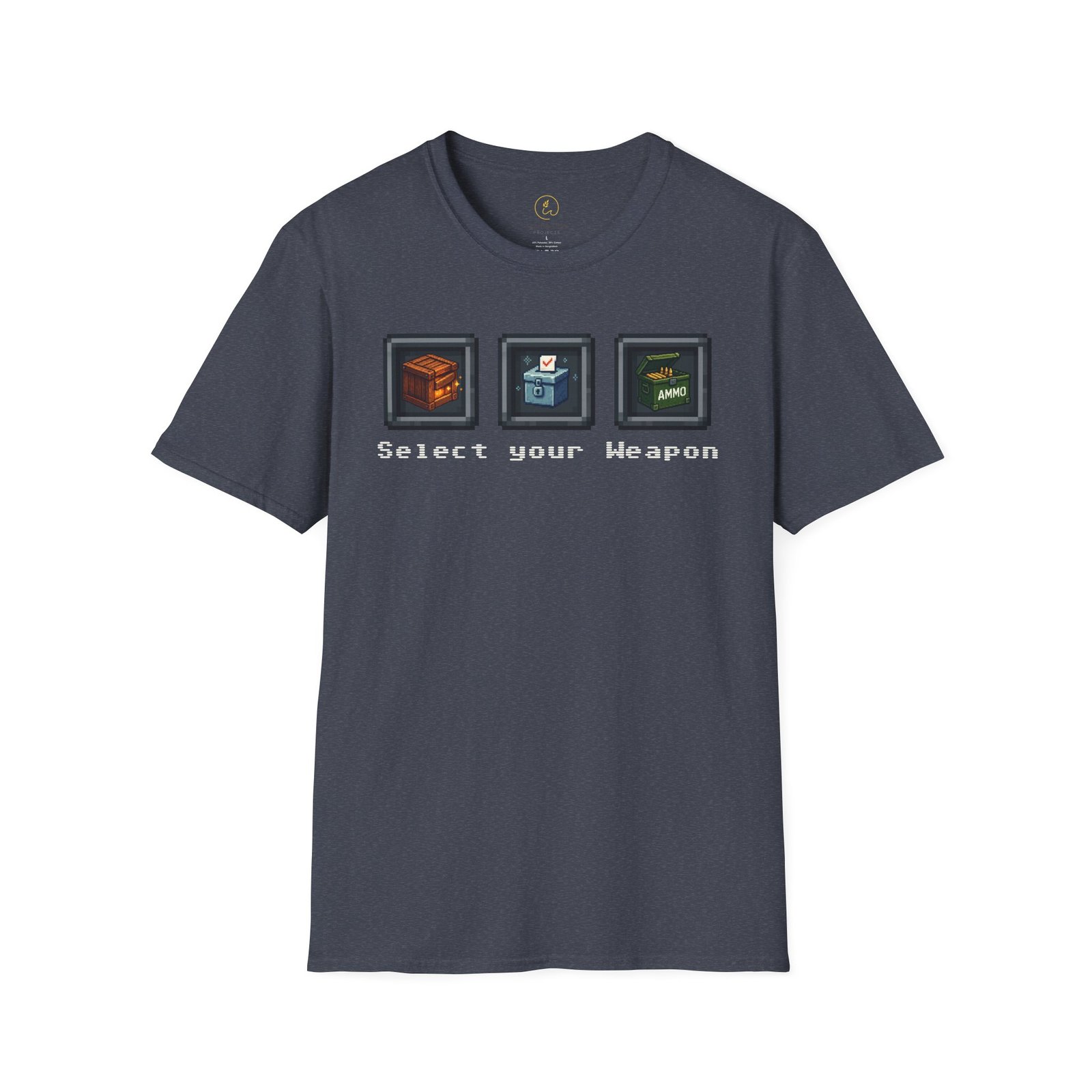 Select your Weapon - Retro Video Game Graphic T-Shirt - Image 11