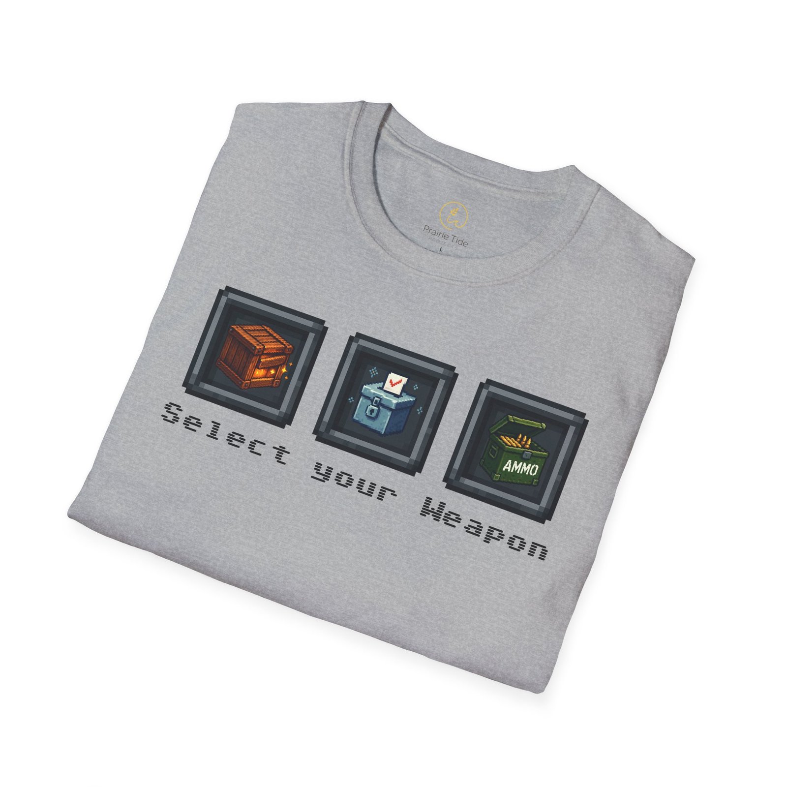 Select your Weapon - Retro Video Game Graphic T-Shirt